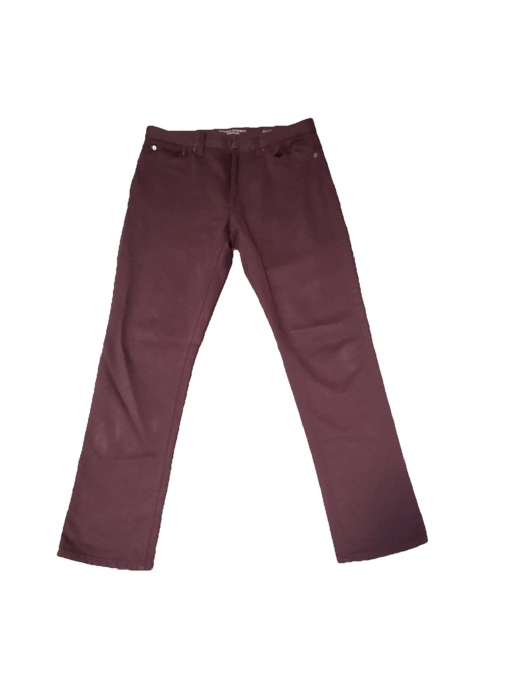 Banana Republic Men’s Maroon Straight Leg Traveler Pants 31x30 - Picture 2 of 5